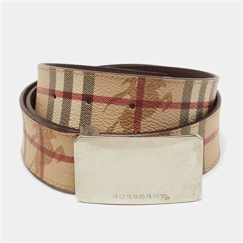 used burberry belt|burberry haymarket check belt.